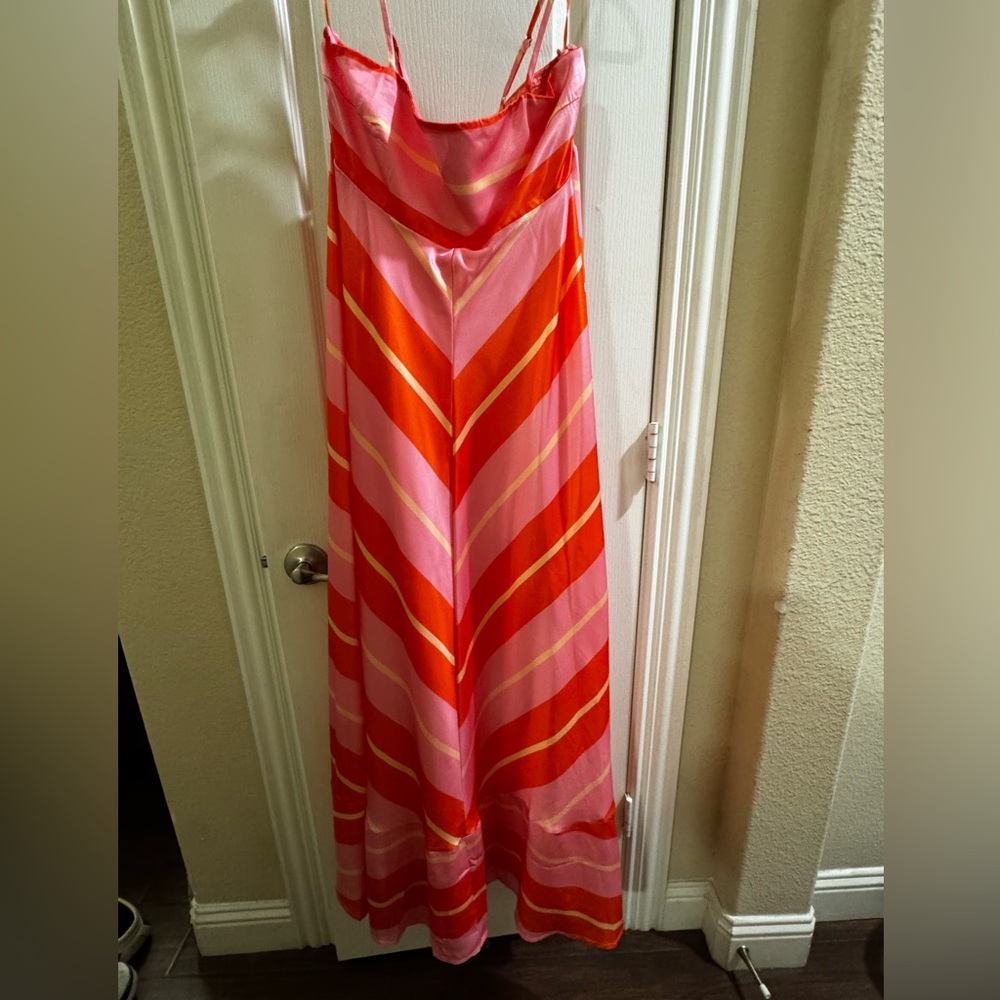 Petal & Pup Pink and Orange Maxi Dress